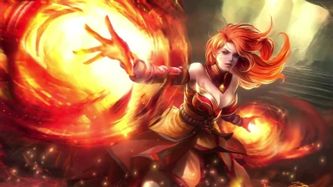 PC Lina on Fire Dota Live Wallpaper Free - Free Live Wallpaper