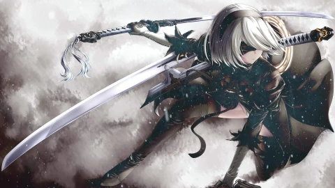 PC Flame Blade Nier Automata Live Wallpaper Free - Free Live Wallpaper