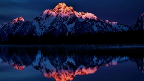 PC Glow Sunset Mountain Live Wallpaper Free - Free Live Wallpaper