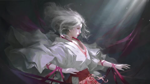 PC Red Ribbon Lady Live Wallpaper Free - Free Live Wallpaper