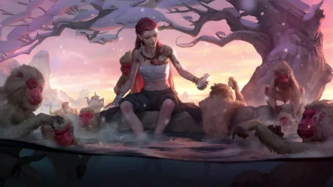 PC Snow Monkeys Hot Spring Live Wallpaper Free - Free Live Wallpaper
