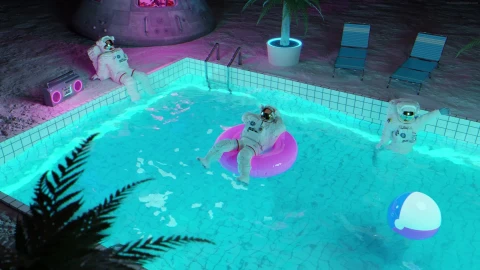PC Moon Pool Party Live Wallpaper Free - Free Live Wallpaper