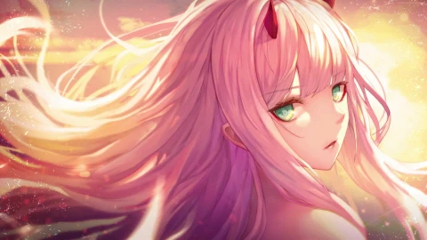 PC Glowy Eyes Zero Two Live Wallpaper Free - Free Live Wallpaper