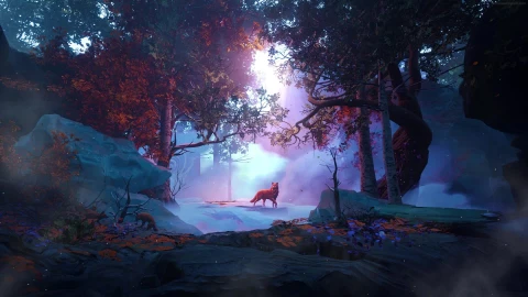 PC Falling Leaves Fox Live Wallpaper Free - Free Live Wallpaper