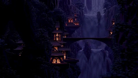 PC 8 Bit Waterfall Live Wallpaper Free - Free Live Wallpaper