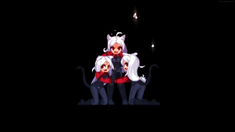 PC Cerberus Pixel Art Helltaker Live Wallpaper Free - Free Live Wallpaper