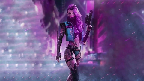 PC Cyberpunk Girl Live Wallpaper Free - Free Live Wallpaper