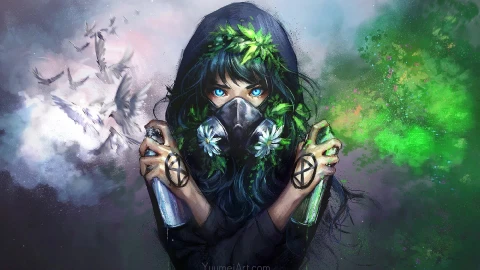 PC  Graffiti Girl Live Wallpaper Free - Free Live Wallpaper