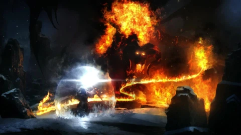 PC Balrog Fight LOTR Live Wallpaper Free - Free Live Wallpaper