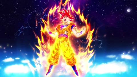 PC Fire Goku Dragon Ball Super Live Wallpaper Free - Free Live Wallpaper