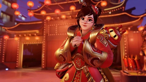 PC Mei Chinese New Year Overwatch Live Wallpaper Free - Free Live Wallpaper