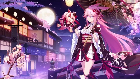 PC Honkai Impact 3 Cherry Blossom Live Wallpaper Free - Free Live Wallpaper