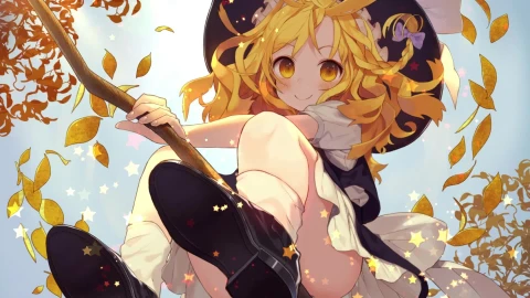 PC Marisa Kirisame Touhou Live Wallpaper Free - Free Live Wallpaper