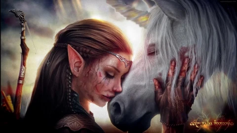 PC Elf Girl with Horse Live Wallpaper Free - Free Live Wallpaper