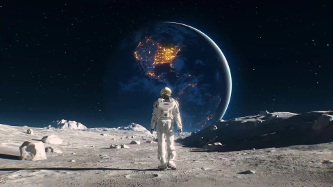 PC Spaceman Walking Home 4K Live Wallpaper Free - Free Live Wallpaper