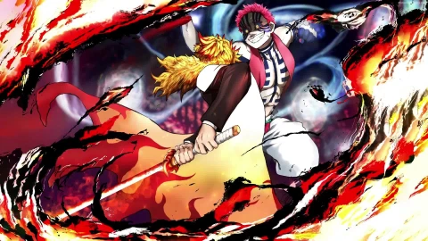 PC Kyojuro Rengoku VS Akaza Live Wallpaper Free - Free Live Wallpaper