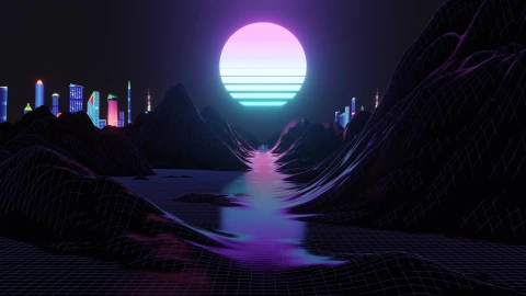 PC Moonlight Retro Wave 4K Live Wallpaper Free - Free Live Wallpaper