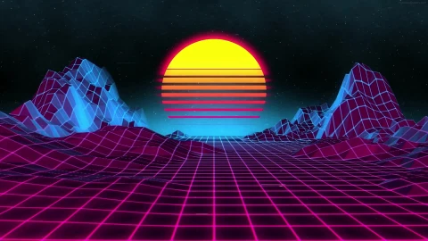 PC Neon Sunset Live Wallpaper Free - Free Live Wallpaper