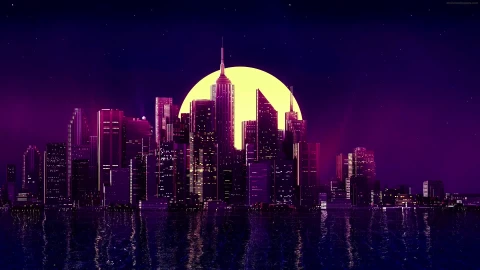 PC Reflection Night City Live Wallpaper Free - Free Live Wallpaper