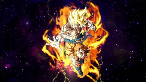 PC Strike of Full Anger Super Saiyan Goku Live Wallpaper Free - Free Live Wallpaper