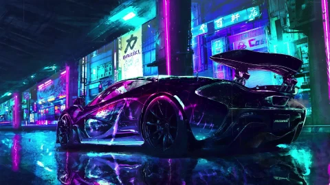 PC McLaren Raining Night Live Wallpaper Free - Free Live Wallpaper
