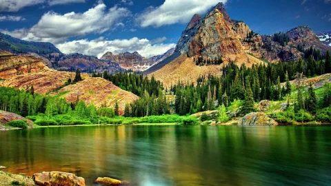 PC Beautiful Mountain Lake Live Wallpaper Free - Free Live Wallpaper