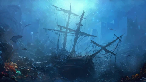 PC Underwater Ship Wreck Live Wallpaper Free - Free Live Wallpaper
