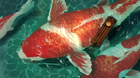 PC Huge Koi Fishes Pond Live Wallpaper Free - Free Live Wallpaper
