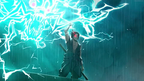 PC Sasuke Uchiha Lightning Naruto Shippuden Live Wallpaper Free - Free Live Wallpaper