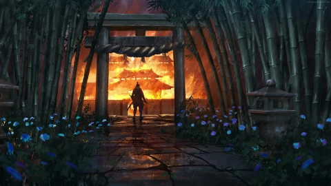 PC Village on Fire Sekiro Live Wallpaper Free - Free Live Wallpaper