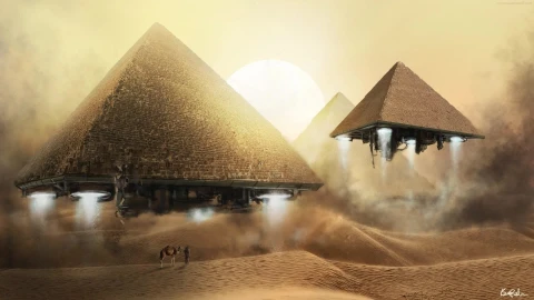 PC Pyramid Spaceships Live Wallpaper Free - Free Live Wallpaper
