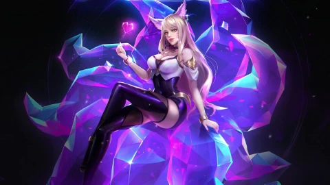 PC KDA Ahri LOL 1 Live Wallpaper Free - Free Live Wallpaper