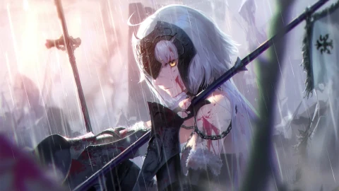 PC Jeanne dArc Alter in the Rain FGO Live Wallpaper Free - Free Live Wallpaper