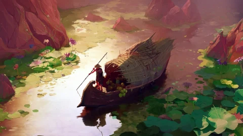 PC Boat Water Lilies Live Wallpaper Free - Free Live Wallpaper