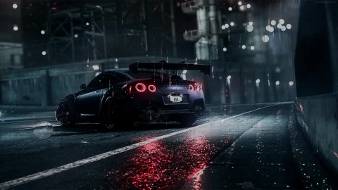 PC  Nissan GTR Rain Live Wallpaper Free - Free Live Wallpaper