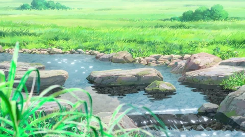 PC Stream in the Meadow Live Wallpaper Free - Free Live Wallpaper
