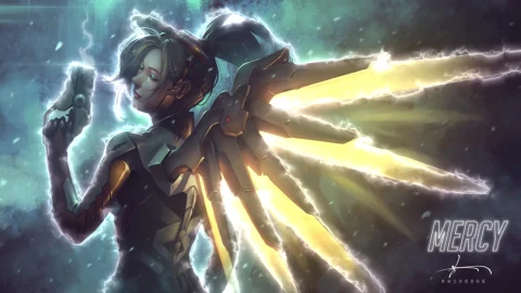 PC Mercy Wings Overwatch Live Wallpaper Free - Free Live Wallpaper