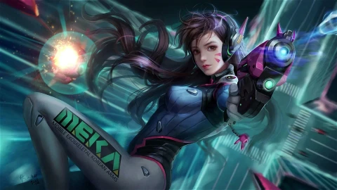 PC Falling DvA Overwatch Live Wallpaper Free - Free Live Wallpaper