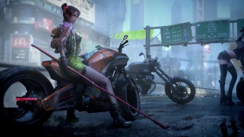 PC Futuristic Biker Girls Live Wallpaper Free - Free Live Wallpaper
