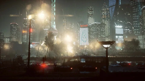 PC Raindrops Shanghai Live Wallpaper Free - Free Live Wallpaper
