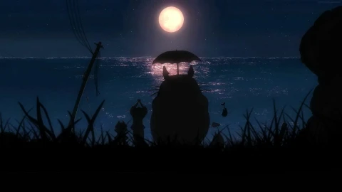 PC Totoro by the Beach Live Wallpaper Free - Free Live Wallpaper