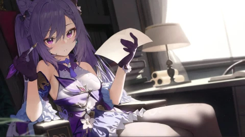 PC Keqing Genshin Impact Anime Live Wallpaper - Free Live Wallpaper
