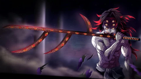 4K Kokushibo Upper Rank One Kimetsu No Yaiba Live Wallpaper For PC - Free Live Wallpaper