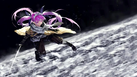 4K Minato Aqua Samurai Virtual Youtuber Live Wallpaper For PC - Free Live Wallpaper