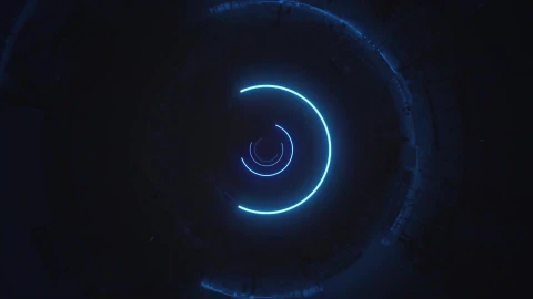 HD Video Blue Vj Tunnel Loop Video Video Background - Free Live Wallpaper