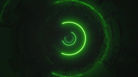 HD Video Green Vj Tunnel Loop Video Video Background - Free Live Wallpaper