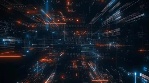 HD Video techlogy looped background Loop Video - Free Live Wallpaper