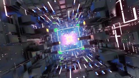 HD Video cyber light Loop Video - Free Live Wallpaper