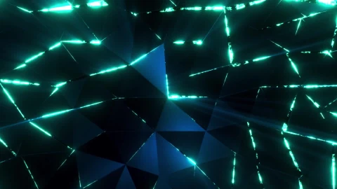 Geometric Bright Neon Triangular Video Live Wallpaper - Free Live Wallpaper