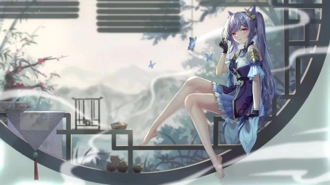 PC Anime Keqing Live Wallpaper - Free Live Wallpaper